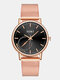 JASSY 10 Colors Stainless Steel Business Simple Fashion Alloy Quartz Watch - #06