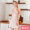 Yao Ting New Simulation Silk Pajamas Ladies Season Lace Sexy Strap Nightdress Home Service Dq1118 - Rubber red