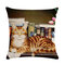 خمر نمط القط الفارسي المطبوعة غطاء وسادة كتان المنزل أريكة ديكور فني مكتب رمي غطاء وسادة - #10