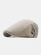 Menico Men's Cotton Mesh Breathable Outdoor Casual Beret Flat Cap Forward Hat - Khaki