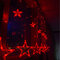 5M 138LED Catene Illuminose a Forma di Stelle per Tenda Decorazione Domestica per Celebrazione Festival e Nozze - Rosso