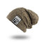Mens Vogue Wool Velvet Knitted Hat Warm Good Elastic Hat Winter Outdoor Casual Beanie - Khaki