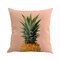 Tropical Fruit Painted Pineapple Cotton Linen Pillowcase Square Decorative Cushion Cover - #4