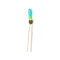 Trendy Gradient Natural Stone Handmade U-shaped Hairpin Colorful Alloy Hair Fork Chic Jewelry - 05