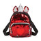 New Unicorn Backpack Girl Fashion Sequined Shoulder Bag Cartoon Cute Bag Travel Backpack - Red