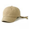 Men Women Casual Vintage Comfortable Cotton Ribbon Baseball Cap Outdoor Adjustable Sun Hat - Khaki