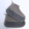 Women Waterproof Dustproof Shoes Protector Transparent Latex Non Slip Foot Cover  - Grey2