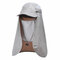 COLLROWN Sun Protection Cover Face Visor Outdoor Fishing Hat Summer Quick-drying Cap Breathable Hat Baseball Cap - Light Grey