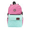 Contrast Color Women 2-Set Leather Canvas Backpack - Pink