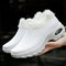 Large Size Women Winter Outdoor Mesh Warm Plush Slip On Platform Sneakers - White