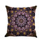 Bohemian Geometric Patrón Funda de almohada de lino y algodón Funda de cojín con decoración cuadrada - #3