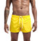 Mens Board Shorts Mini Shorts Quick Dry Garden Party Beach Swimsuit Sport Jogging Running Shorts - Yellow