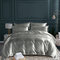 Bedding Sets Soft Silk Like King Double Size Summer Bed Linen China Luxury Bedding Kit Duvet Cover Set - Grey