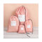 4Pcs Waterproof Nylon Drawstring Travel Storage Bag Portable Organizer Clothes Shoes Storage - Pink