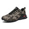 Men Camouflage Knitted Fabric Slip Resistant Outdoor Casual Sneakers - Camo