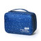 Women Nylon Floral Toiletry Bag Travel Must-have Storage Bag - Blue