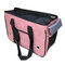 Canvas Material Pet Bag Portable Breathable Pet Bag Out Of The Portable Diagonal Backpack - Pink