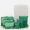 6 Pcs Waterproof Travel Storage bag Clothes Tidy Organizer Must-Have Toilet Container Case  - Green
