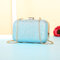 女性ディナーバッグPUレザーミニ電話バッグクロスボディバッグスパンコールクラッチバッグ - 空色 