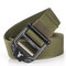 125cm Men Vogue Belt Ring Buckle Nylon Canvas Belt Adjustable Long Weave Outdoor Casual Belt - Green