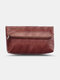 Vintage Brush color Faux Leather 6.5 Phone Bag Clutch Bag Wallet Storage Bag - Coffee