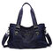 Women Nylon Large Capacity Handbags Bags - Dark Blue