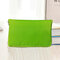 Solid Polyester Waterproof Shopping Bag Reusable Foldable Tote Shoulder Bag - Green dot