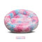 Round Short Plush Cat Nest All Seasons Universal Comfortable Soft Warm Washable Pet Bed - Colorful