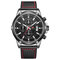 Military Style Luminous Date Leather Strap Men Wrist Watch Quartz Watch - 03