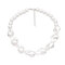 Retro Temperament Irregular Pearl Necklace Metal Pearl Pendant Clavicle Chain - 01