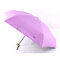 UV Protection Vinyl Folding Umbrella Sunscreen Pocket Umbrella - Purple