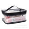 PVC Transparent Wash Bag Ladies Hand Bag Transparent Cosmetic Bag Storage Bag - Black