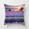 Throw Pillow Covers Oil Painting Lavender Purple Flowers Decorative Pillow Cases Home Decor Square 18x18 Inches Cotton Linen Pillowcases - #17