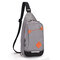Nylon Casual Chest Bag Crossbody Bag Sports Sling Bag Shoulder Bags For Women Men - Gray