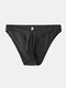 Sexy Independent Pouch Elephant Shaped Briefs Underwear for Men - Black