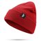 Unisex Warm Knitted Hat Ski Wool Cap Skull Cap Beanie - Wine Red
