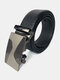 125 CM Men Leather Rectangular Alloy Automatic Buckle Microfiber Scratch-resistant Casual Belts - #05