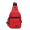 USB-Anschluss Nylon Light Chest Bag Large Capacity Shoulder Bag Crossbody Bags For Women - Red