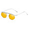 Unisex Retro Vogue UV400 Sunglasses HD Outdoor Travel Riding Driving Sunshade Sunglasses - Yellow
