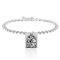 Fashion Charms Geometry Square Pendant Round Embossed Totem Portrait Anklet Chain - 02