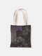Women Canvas Quilted Bag Handbag Shoulder Bag Shopping Bag Tote - 15