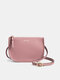 Brenice Women PU Leather Elegant Multipurpose Crossbody Bag Large Capacity Casual Durable Internal compartment Wrist Bag - Pink