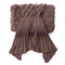 195x90cm Yarn Knitted Mermaid Tail Blanket Handmade Crochet Throw Super Soft Sofa Bed Mat - Khaki