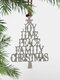 1 PC Alloy Christmas Snowflower Árvore de Natal Decoração do boneco de neve na árvore de Natal Pingente Enfeites - #11
