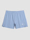 Men Pinstriped Icon Inside Cotton Pouches Underwear Skin Friendly Boxers Briefs - Blue