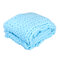 100*120cm Fashion Hand Chunky Wool Knitted Blanket Thick Yarn Merino Wool Bulky Knitting Throw Blankets Chunky Knit Blanket - Sky Blue