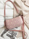 Women Dotted Daisy Printed Shoulder Bag - Pink