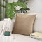 Nordic Solid Color Square Velvet Throw Pillowcase Soft Waist Pillowcases Rectangular Cushion Cover - #17