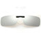 Mens Womens Driver Light Polarized Sunglasses Clip Myopia Glasses Sunglasses clip - Silver