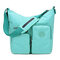 Women Nylon Leisure Waterproof Shoulder Bag Travel Mummy bag - Green